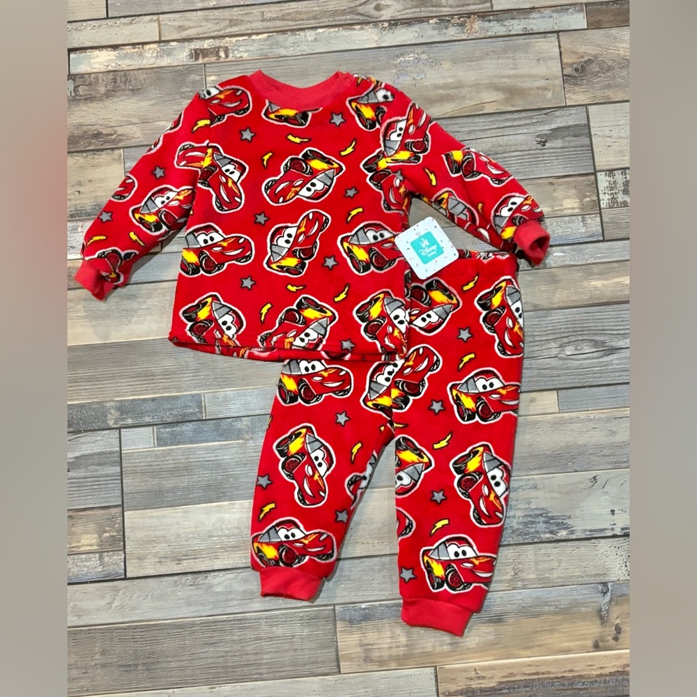 NWT Disney Cars cozy two piece outfit size 18 months